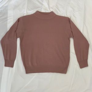 Soft Pink Turtleneck Sweater